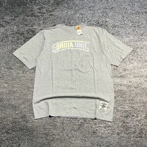 NWT G Unit T Shirt Gorilla Unit Mens Large Gray Oversized Spell Out Vintage Y2K